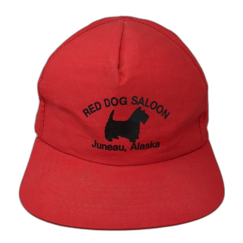 Headwear II Trucker Red Hat One Size Snapback Juneau Alaska Red Dog Saloon